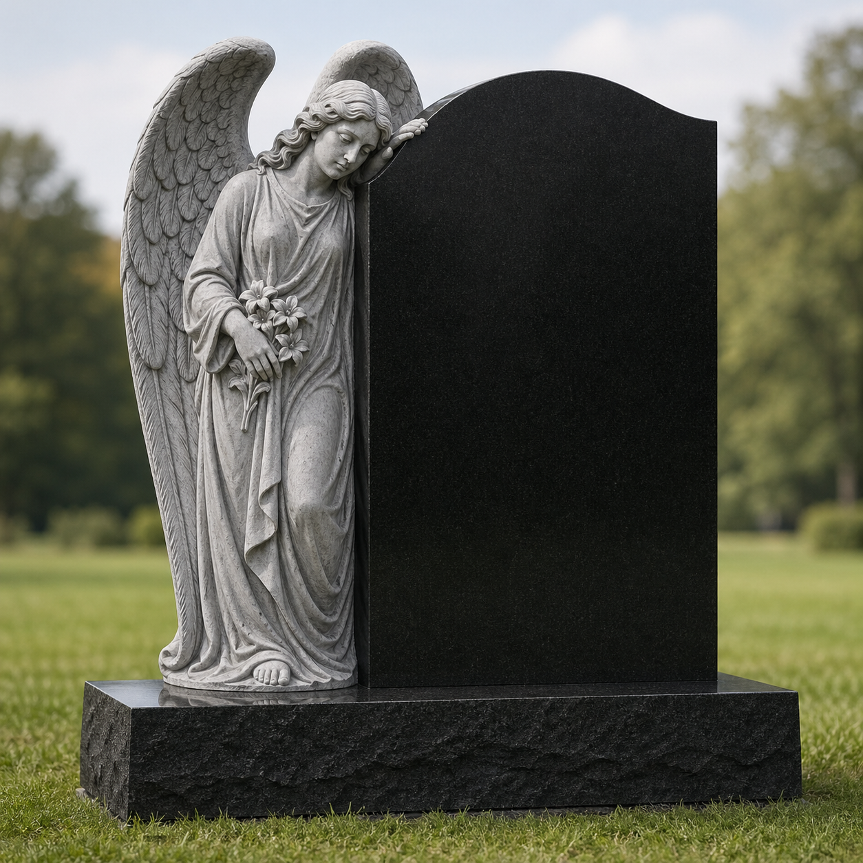 granite Grave Statue hand-carved by Memorial Statue Shop in NJ — image 1